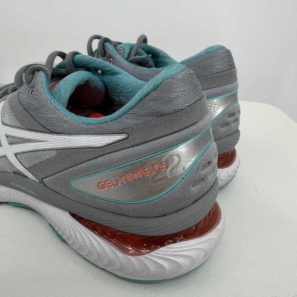 Asics Women's GEL-Nimbus 22 Running Shoes size 11 1012A587 Sheet Rock Gray/White - Picture 6 of 10